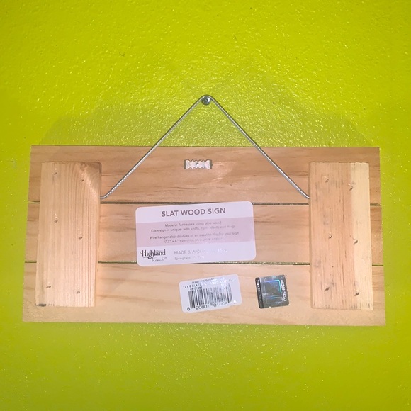 PROUD ARMY FAMILY: courage. Strength. Honor. Wooden Slat Sign NWT - Picture 2 of 4